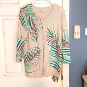 Palm tree cardigan